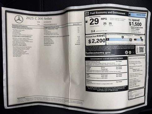 New 2025 Mercedes-Benz C 300 Sedan image 46