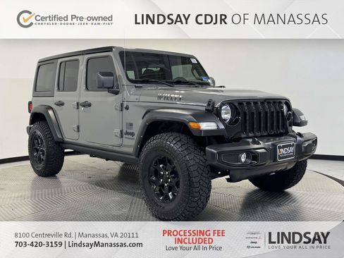 Certified 2022 Jeep Wrangler Unlimited Sport AWD/4WD image 1