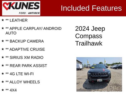 Used 2024 Jeep Compass Trailhawk AWD/4WD image 3