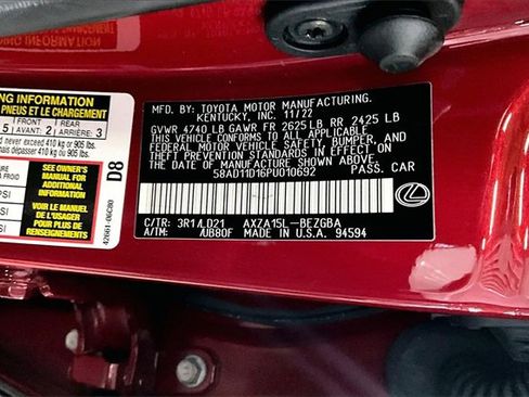 Used 2023 Lexus ES 250 w/ Premium Package image 19