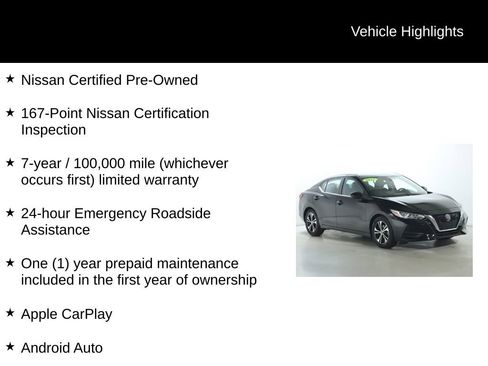 Certified 2022 Nissan Sentra SV w/ Trunk Package image 4