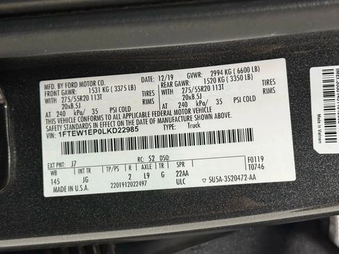 Used 2020 Ford F150 XL w/ Equipment Group 101A Mid image 54