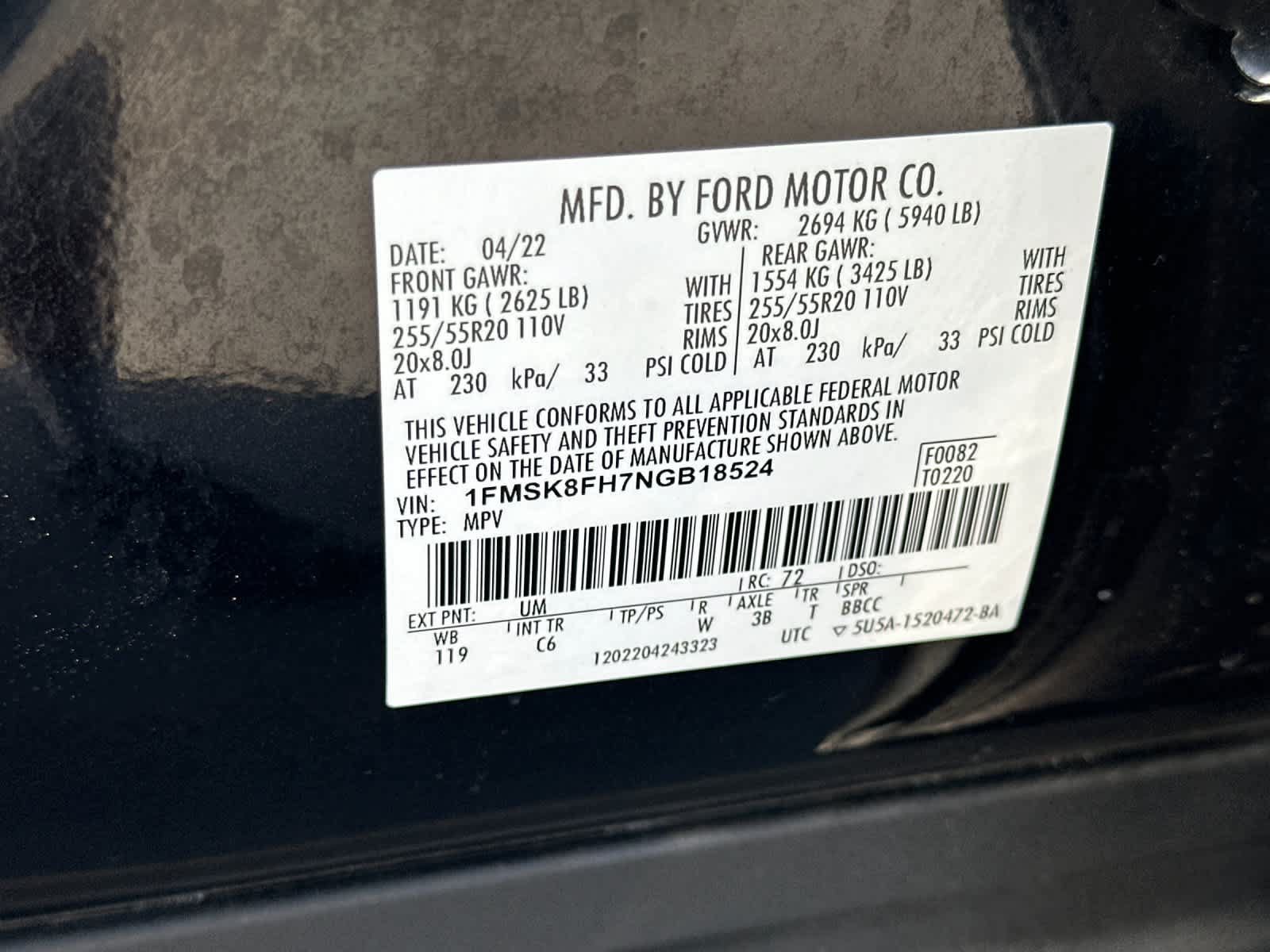 Used 2022 Ford Explorer Limited w/ Equipment Group 301A AWD/4WD image 33