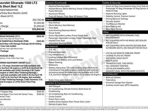 Used 2021 Chevrolet Silverado 1500 LTZ w/ Z71 Off-Road Package image 42