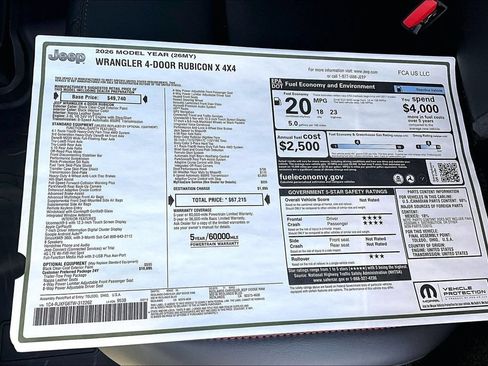 New 2026 Jeep Wrangler Unlimited Rubicon AWD/4WD image 33