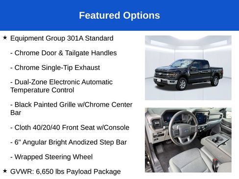 Used 2025 Ford F150 XLT w/ Equipment Group 301A Standard AWD/4WD image 3