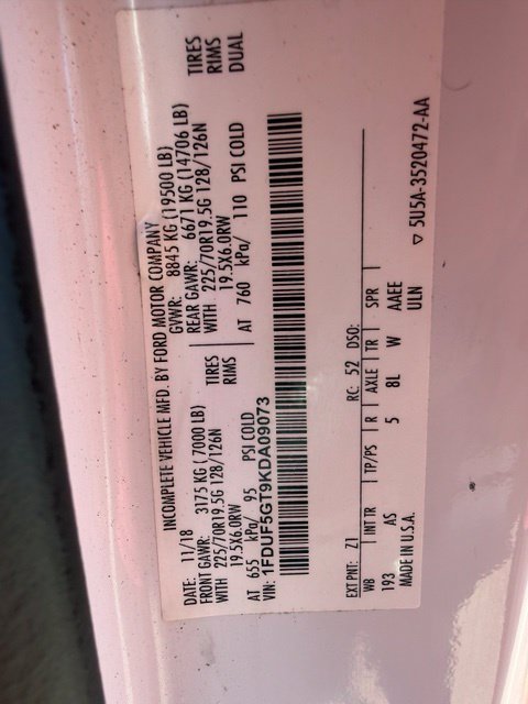 Used 2019 Ford F550 2WD Regular Cab Super Duty image 16