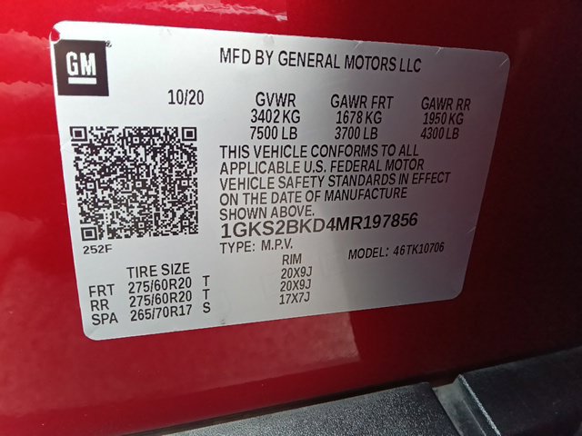 Used 2021 GMC Yukon SLT w/ SLT Luxury Plus Package AWD/4WD image 9