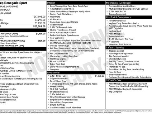 Used 2017 Jeep Renegade Sport FWD image 11
