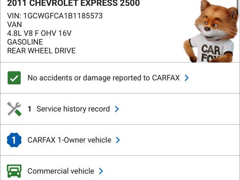 Used 2011 Chevrolet Express 2500 image 23