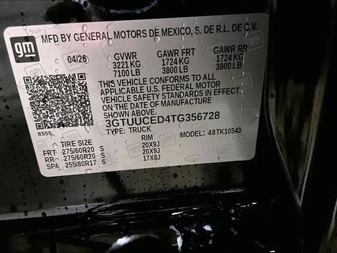 New 2026 GMC Sierra 1500 Elevation w/ LPO, Elevation Black Package AWD/4WD image 14