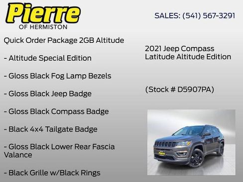 Used 2021 Jeep Compass Latitude AWD/4WD image 6