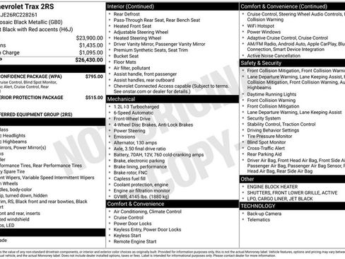 Used 2024 Chevrolet Trax RS w/ Driver Confidence Package image 5