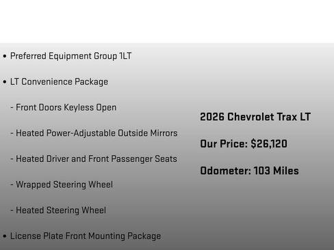 Used 2026 Chevrolet Trax LT w/ Driver Confidence Package FWD image 6