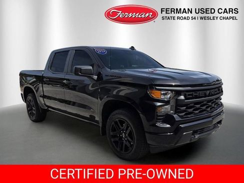 Used 2024 Chevrolet Silverado 1500 Custom w/ Turbomax Blackout Package RWD image 1