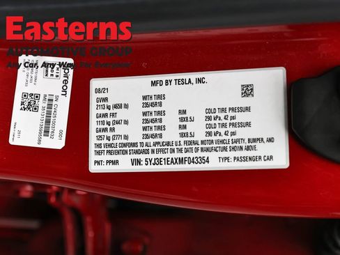 Used 2021 Tesla Model 3 Standard Range Plus image 34