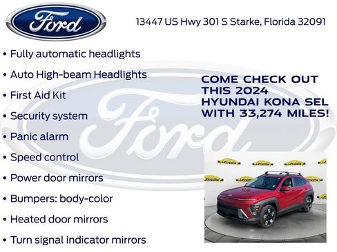 Used 2024 Hyundai Kona SEL FWD image 30