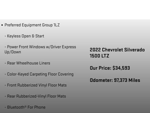 Used 2022 Chevrolet Silverado 1500 LTZ w/ LTZ Convenience Package II AWD/4WD image 12