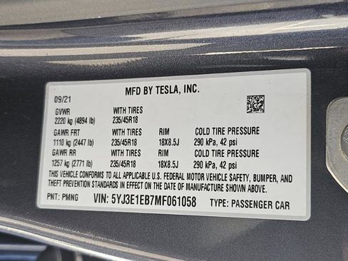 Used 2021 Tesla Model 3 Long Range AWD/4WD image 35