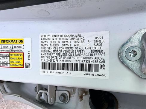 Used 2022 Honda Civic Sport image 32