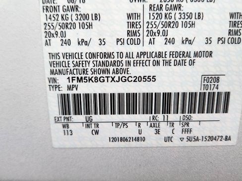 Used 2018 Ford Explorer Sport w/ Equipment Group 401A AWD/4WD image 48