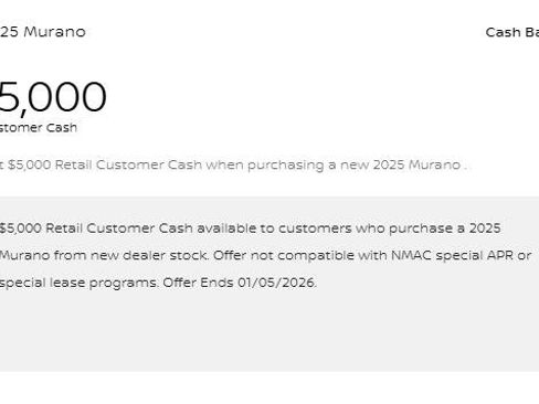 New 2025 Nissan Murano SV image 8