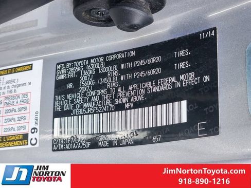Used 2015 Toyota 4Runner Limited AWD/4WD image 33