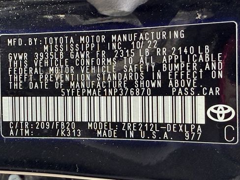 Used 2022 Toyota Corolla LE image 42