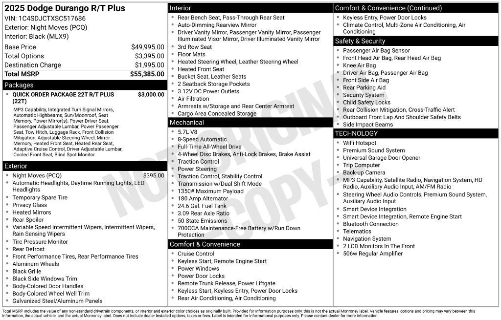 Certified 2025 Dodge Durango R/T AWD/4WD image 46