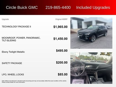 Used 2022 Buick Envision Avenir w/ Technology Package II AWD/4WD image 3
