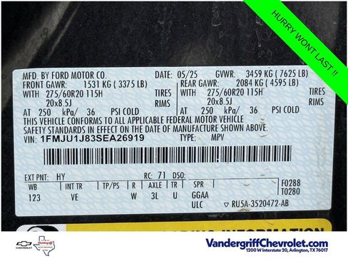 Used 2025 Ford Expedition Active AWD/4WD image 26