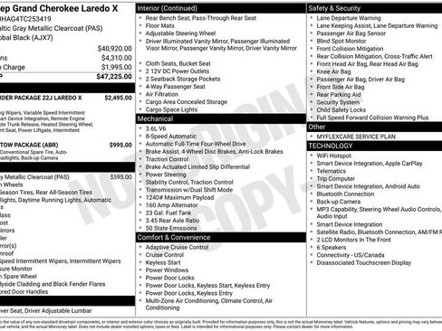 New 2026 Jeep Grand Cherokee Laredo X AWD/4WD image 8