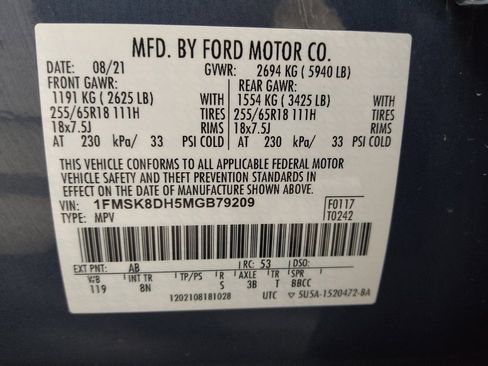 Used 2021 Ford Explorer XLT w/ Class III Trailer Tow Package AWD/4WD image 33