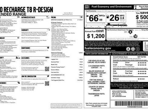 Used 2022 Volvo XC90 T8 R-Design w/ Advanced Package image 25