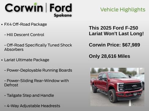 Used 2025 Ford F250 Lariat w/ Lariat Ultimate Package AWD/4WD image 13