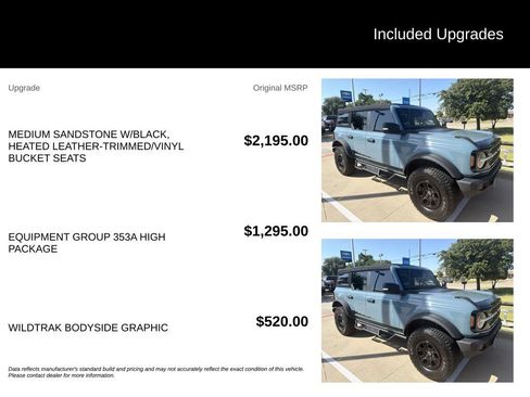 Used 2022 Ford Bronco Wildtrak AWD/4WD image 5