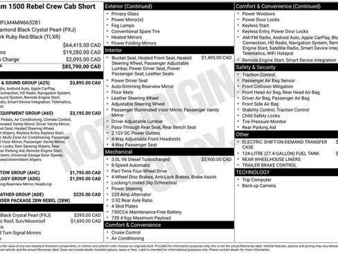 Used 2021 RAM 1500 Rebel w/ Leather & Sound Group AWD/4WD image 28