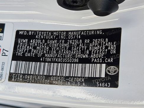 Used 2014 Toyota Camry XLE FWD image 22