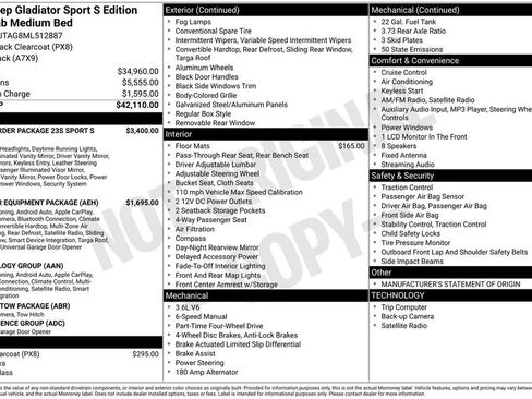 Used 2021 Jeep Gladiator Sport image 17