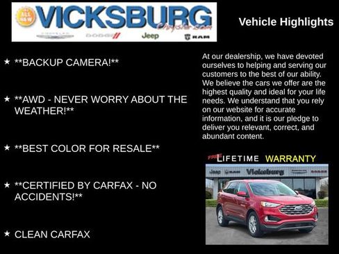 Used 2021 Ford Edge SEL w/ Convenience Package AWD/4WD image 7