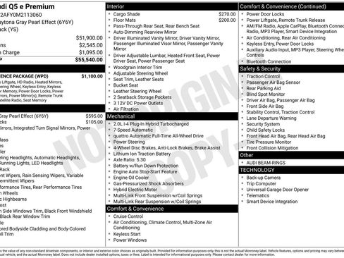 Used 2021 Audi Q5 e Premium w/ Convenience Package image 6