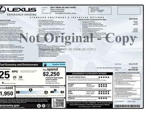 Used 2021 Lexus NX 300 F Sport image 2