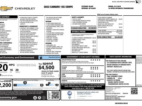 Used 2022 Chevrolet Camaro SS image 3