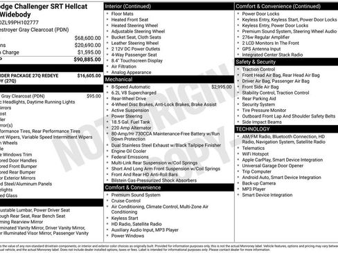 New 2023 Dodge Challenger SRT Hellcat Redeye image 15