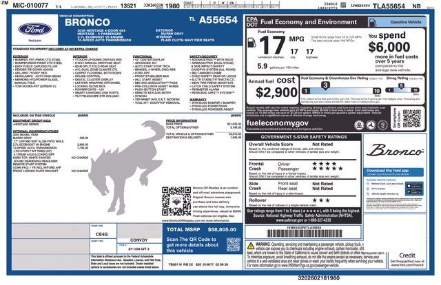 New 2026 Ford Bronco Heritage Edition AWD/4WD image 27