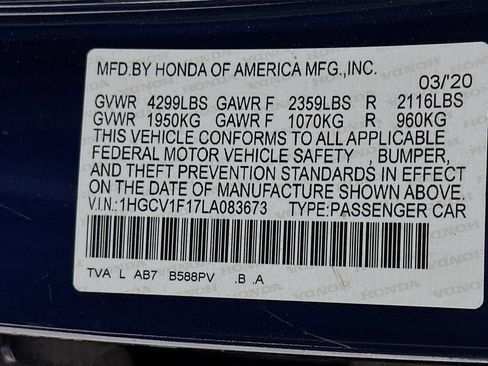 Used 2020 Honda Accord LX image 33