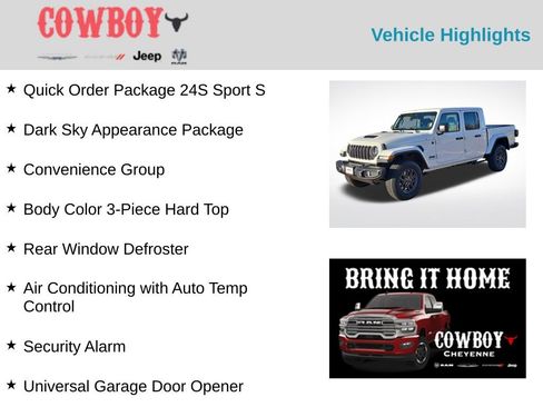 New 2026 Jeep Gladiator Sport image 2