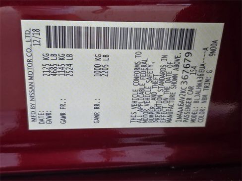 Used 2019 Nissan Maxima Platinum w/ Sport Mat Group image 38