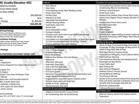 Used 2025 GMC Acadia Elevation image 32