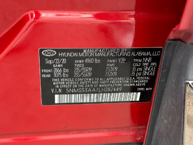 Used 2020 Hyundai Santa Fe Limited FWD image 30